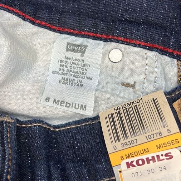 Levi Strauss Women’s Blue Perfectly Slimming 512 Ankle Pencil Size 6 Medium - Picture 6 of 11